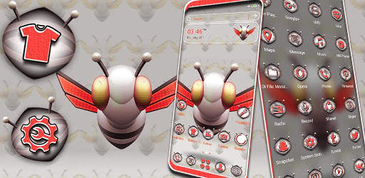 Robot Bee Launcher Theme screenshot 6