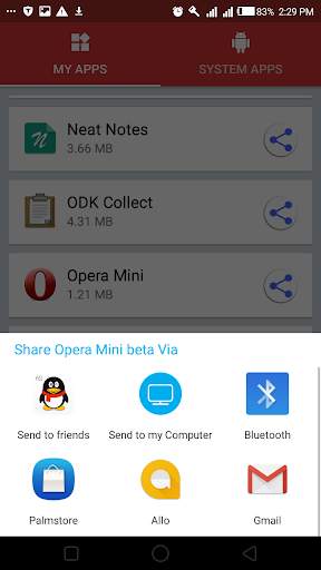Bluetooth App Share   Backup screenshot 4