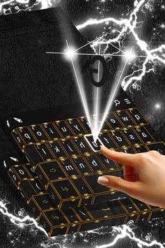 Black Leather Keyboard Theme screenshot 3