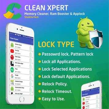 Clean Xpert Memory Cleaner , Ram Booster & Applock 1 تصوير الشاشة