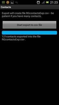 Import Contacts Export Contact screenshot 2