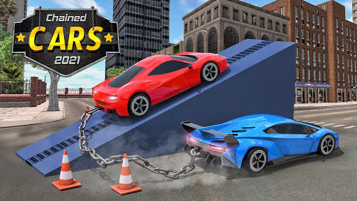Chained Cars Impossible Stunts - Car Driving 2021 screenshot 1