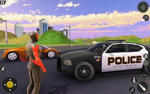 Spider Rope Hero Gangster: Crime City Simulator 3D स्क्रीनशॉट 12