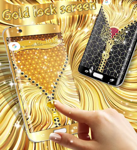 Gold lock screen screenshot 2