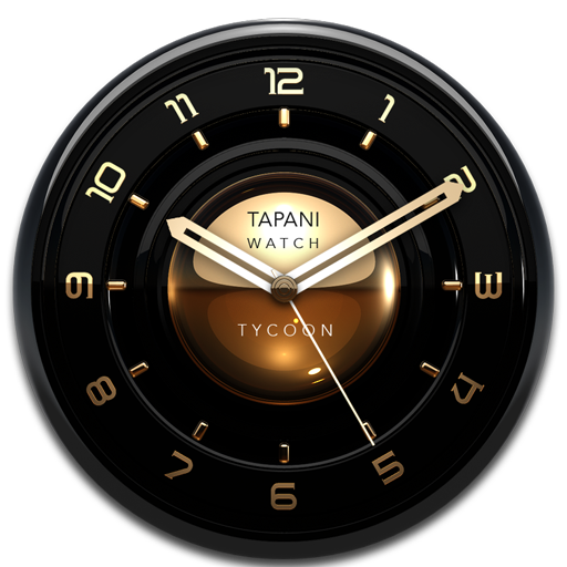 TYCOON Designer Clock Widget gold icon