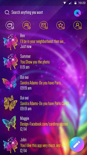 GO SMS IMAGINEⅡ THEME screenshot 3