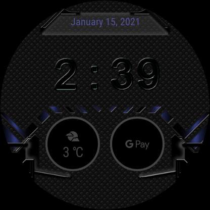 Dark Aeon Cyber Watch Face - Wear OS Smartwatch screenshot 13