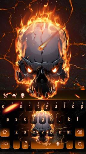 Hell blood fire skull  keyboard screenshot 4