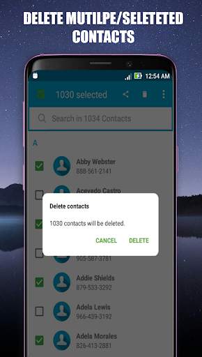 Delete contacts - Multiple contacts remover скриншот 1