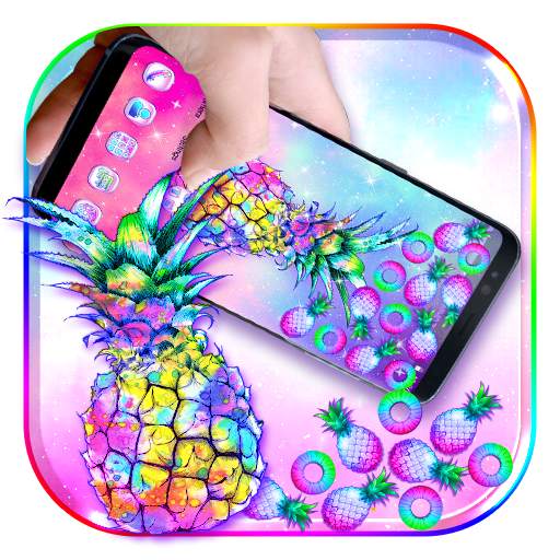 Colorful Galaxy Glitter Pineapple Theme 1.1.2