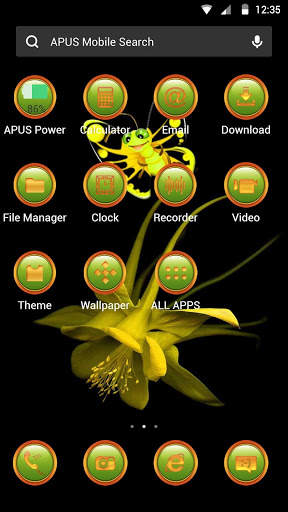 Flowers-APUS Launcher theme screenshot 2