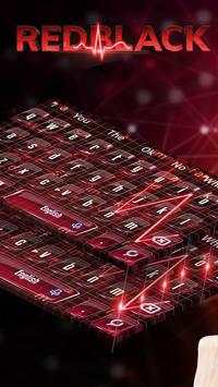 Red Tech Heart Keyboard Theme screenshot 1