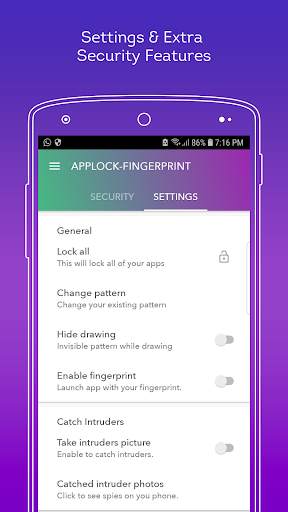 App Locker - Finger Print - Vault - Call Blocker screenshot 1