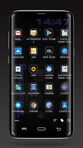 Тема DarkCircles для Total Launcher screenshot 8