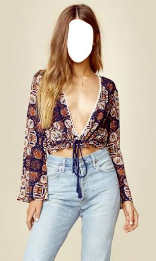 Women Crop Tops Photo Suit screenshot 23