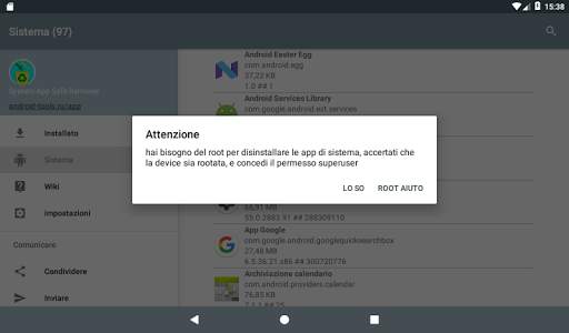 Gestore app di sistema screenshot 13