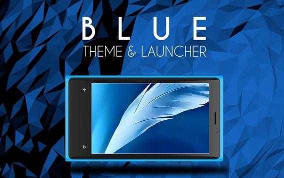 Blue Theme and Launcher 2017 screenshot 1
