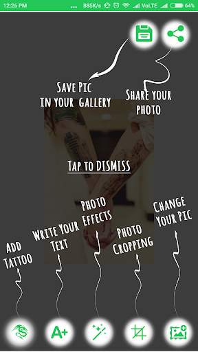 Tattoo Editor For Men 2 تصوير الشاشة