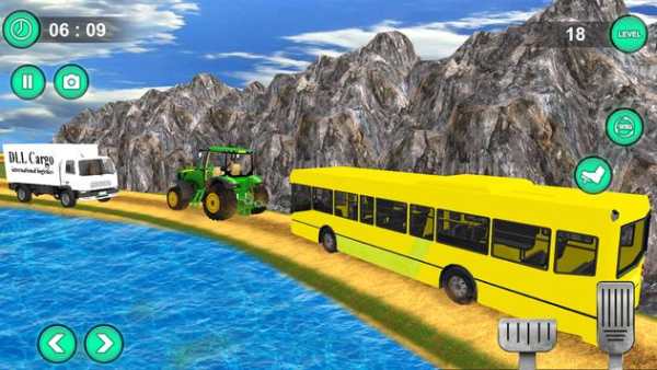 ciągnik Ciągnąć autobus gra- ciągnik ciągnąć screenshot 4