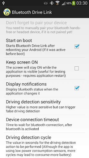 Bluetooth Drive Link - DEMO screenshot 3