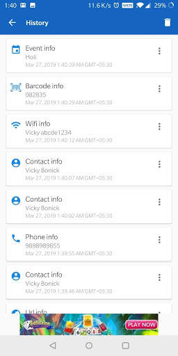 QScanner - QR code & Barcode scanner скриншот 4