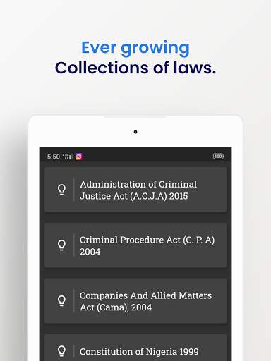 Nigerian Law App 8 تصوير الشاشة