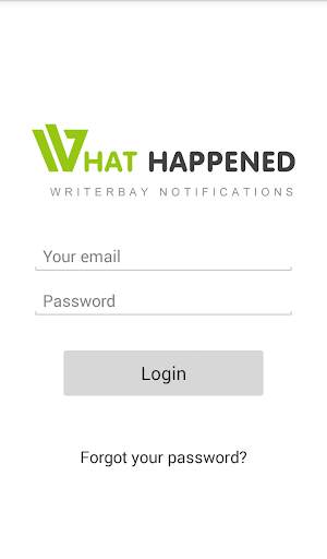 What happened screenshot 1