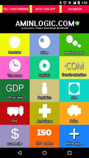 Country Codes - International скриншот 1