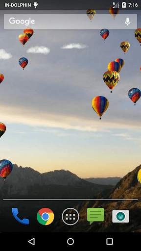 Balloon Live Wallpaper - Hot Air Balloon screenshot 4