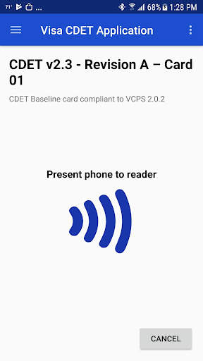 Visa Mobile CDET screenshot 2