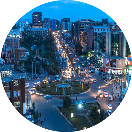Addis Ababa city app Ethiopia travel music maps icon