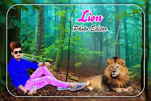 Lion Photo Editor Frame screenshot 4