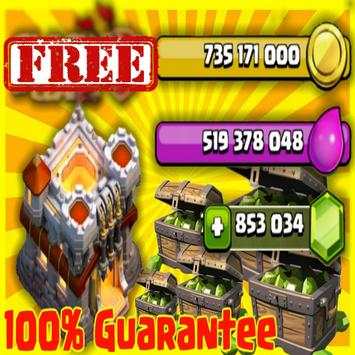 Pro Hack Free Gems for coc App 100% New (Prank) screenshot 3