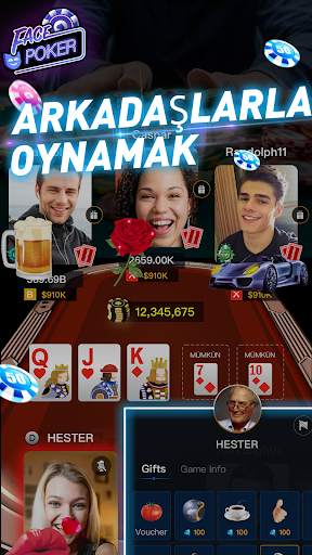 Yüz Pokeri -Canlı Video Pokeri screenshot 1
