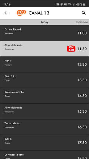 Chile TV Guide 5 تصوير الشاشة