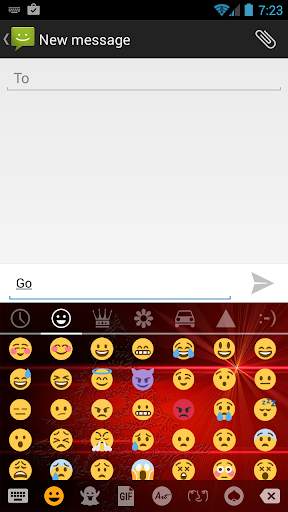 Emoji Keyboard Christmas Red screenshot 3