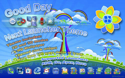 Good Day Next Launcher theme screenshot 9