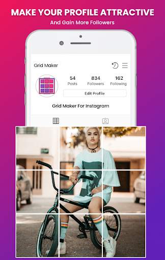 Grid Photo Maker for Instagram 9 Grid Giant Square screenshot 1