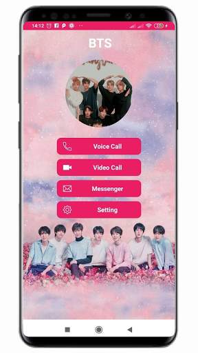 BTS Call - Bts messenger Video Call Prank bts screenshot 2