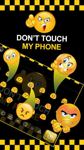 Don't Touch My Phone Keyboard Theme स्क्रीनशॉट 3