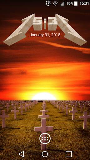 Metallica Clock Widget And Themes 4 تصوير الشاشة
