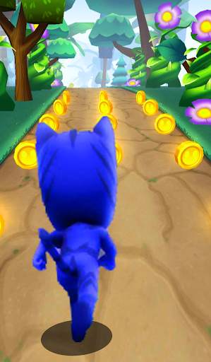 Subway Hero Masks :3D Adventure Run Blue Dash game скриншот 2