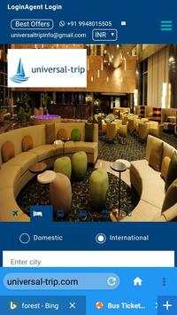 Universaltrip-Flights, Hotels, Bus & Cabs screenshot 3