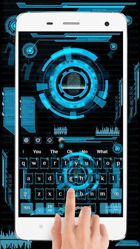 Blue Science Technology Keyboard screenshot 1