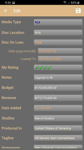 DML Mobile DVD/Blu Ray Movie Library screenshot 5