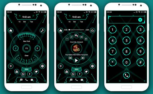 Futuristic Launcher 3 -AppLock screenshot 2