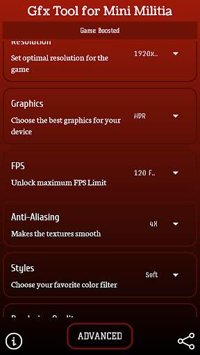 GFX TOOL FOR MINI MILITIA screenshot 2