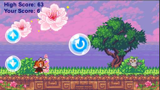 Bunny Girl Jump- Idle Dino Game Offline screenshot 2