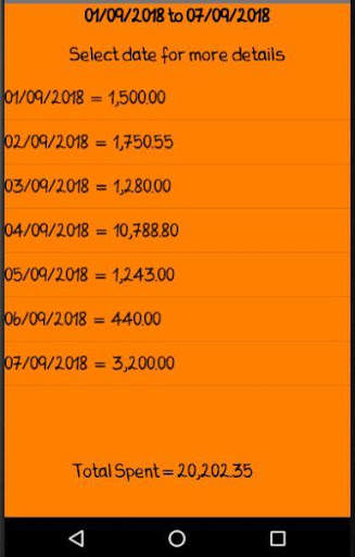 My Daily Expenses Diary screenshot 3