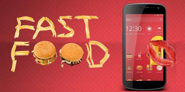 Fast Food Love Theme screenshot 2